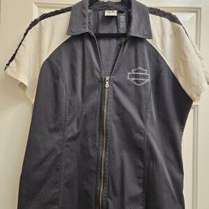 Harley-Davidson Zip-up Blouse